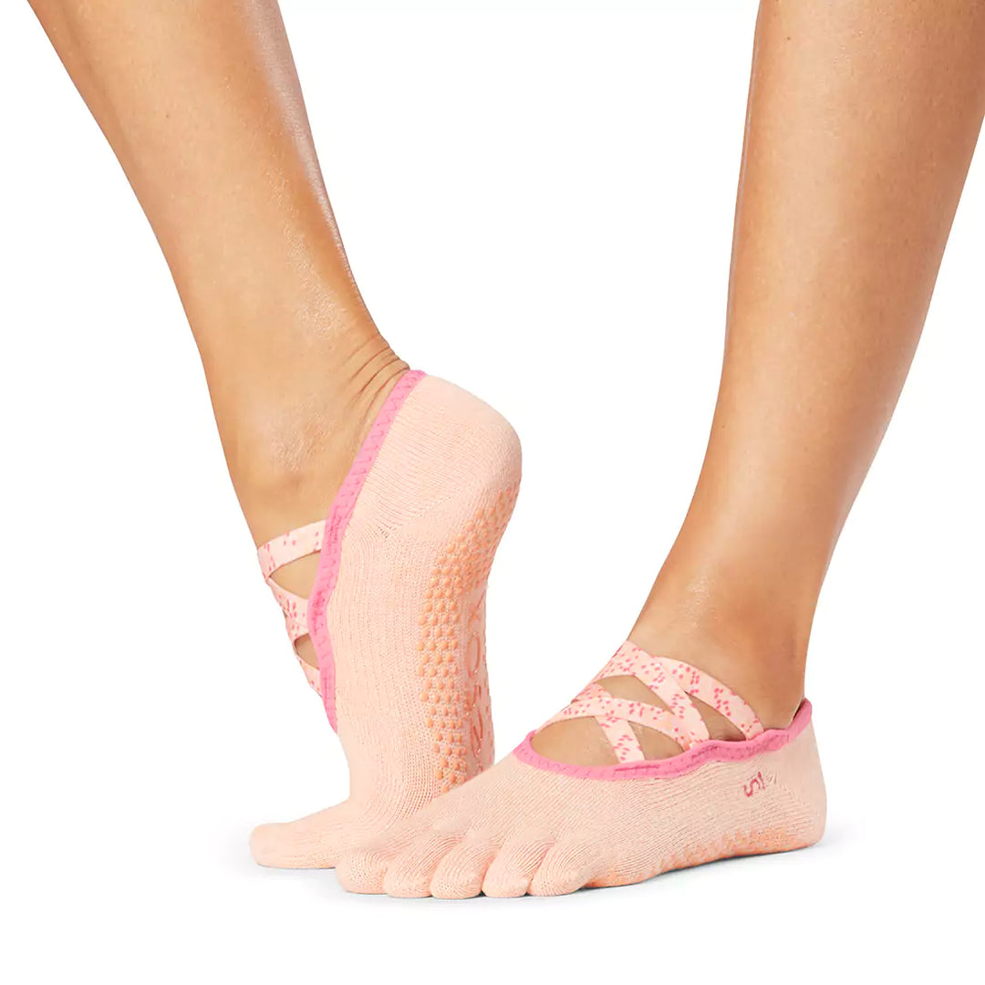 Full Toe Elle in Sombra Grip Socks - ToeSox - Mad-HQ