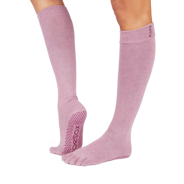 Full Toe Scrunch Knee High Grip Sock