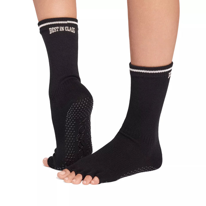 Half Toe Crew Grip Socks