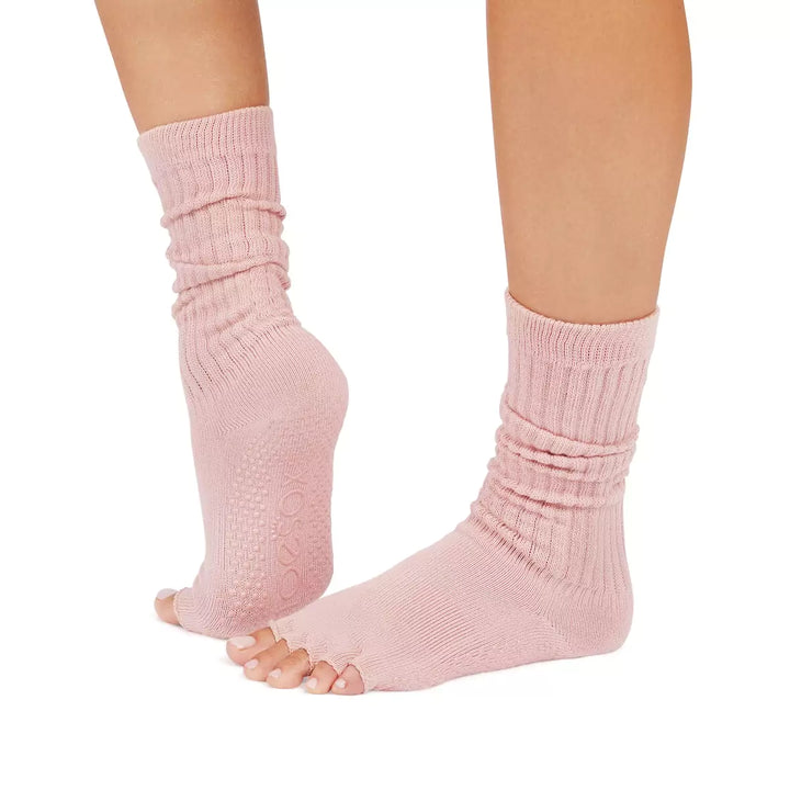 Half Toe Slouch Grip Socks
