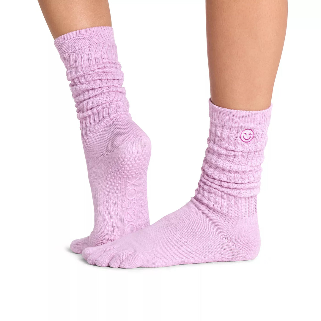 ToeSox Full Toe Slouch Grip Socks