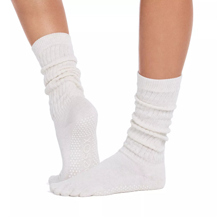 ToeSox Full Toe Slouch Grip Socks