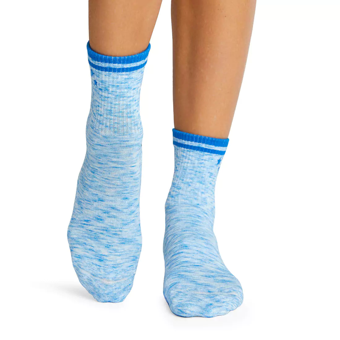 Chaussettes Anti-Dérapantes Tavi Grip Aria Scallop - Taille Small Bleu - Neuves Étiquetées
