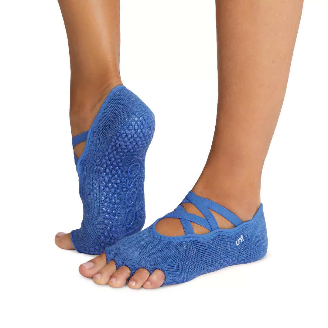 ToeSox Women's Ballerina Half Toe Grip Socks