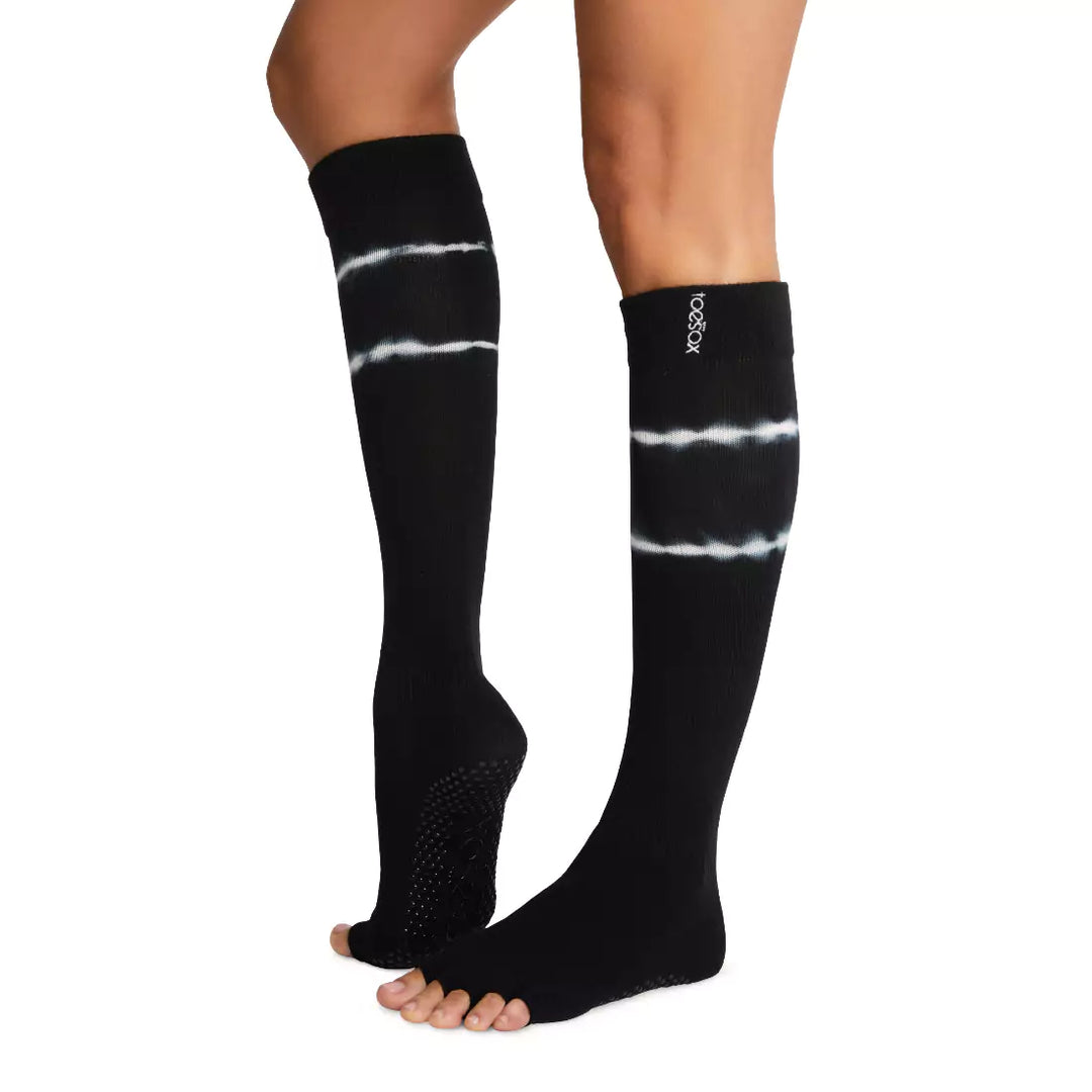 Half Toe Scrunch Knee High Grip Sock