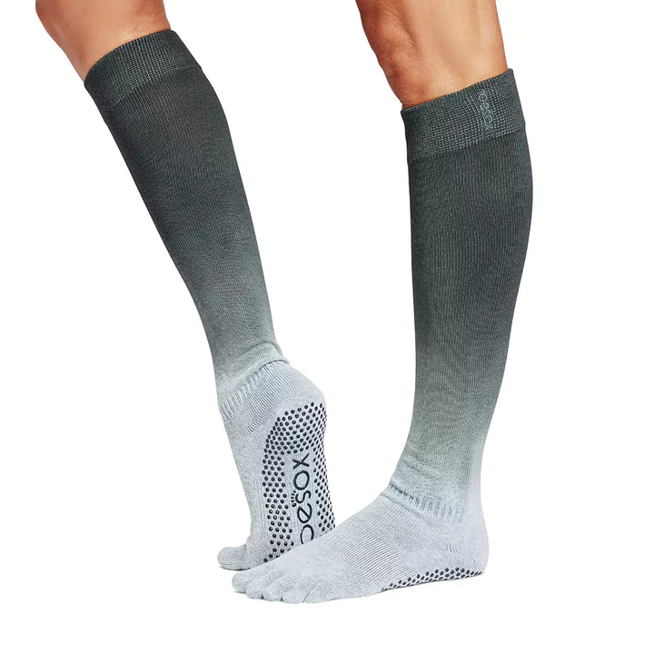 Full Toe Scrunch Knee High Grip Sock