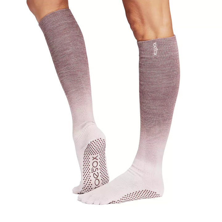 Full Toe Scrunch Knee High Grip Sock