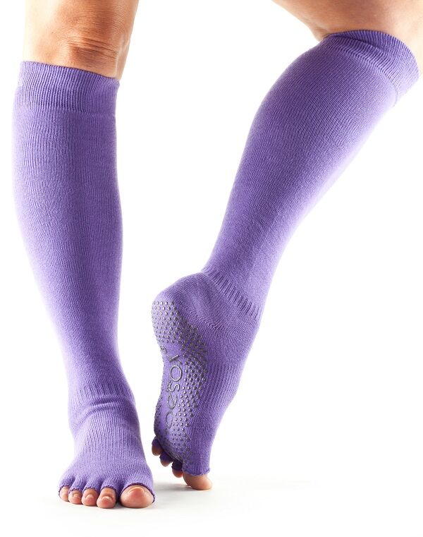 Toesox Fulltoe Scrunch protišmykové podkolienky (fialová) JOGA Lifestyle Toesox Fulltoe Scrunch protišmykové podkolienky (fialová) JOGA Lifestyle