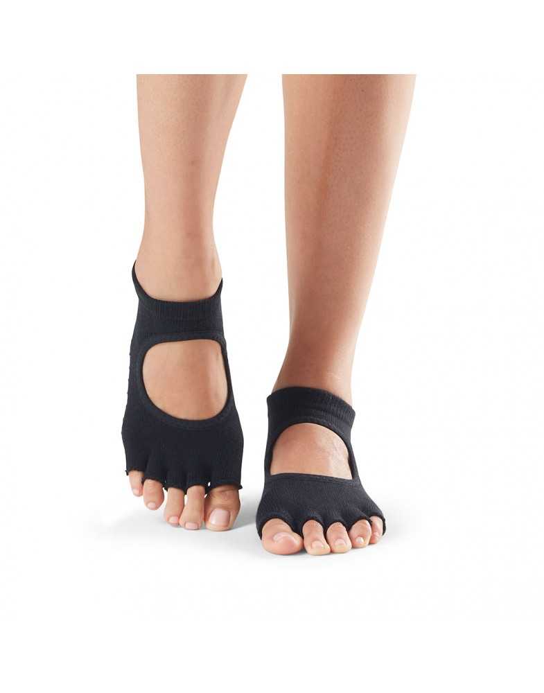 Toesox Grip Socks Bellarina Half Toe Black – Certified Calm
